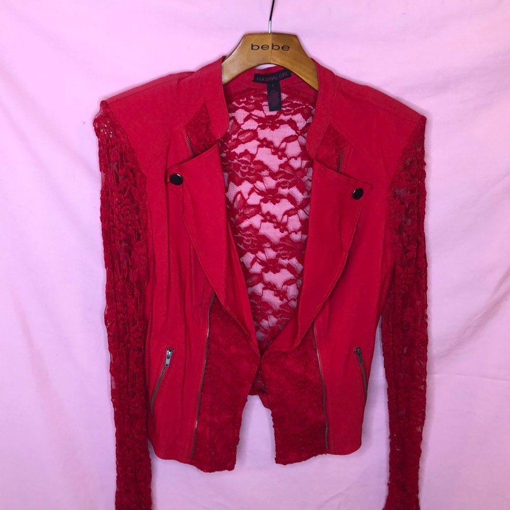 Red lace jacket or blazer